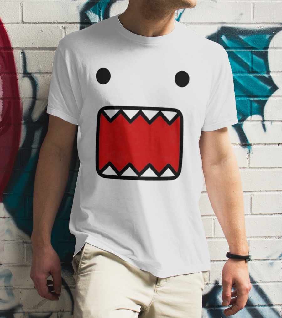 Domo Kun Face Expression With Red Teeth T-Shirt