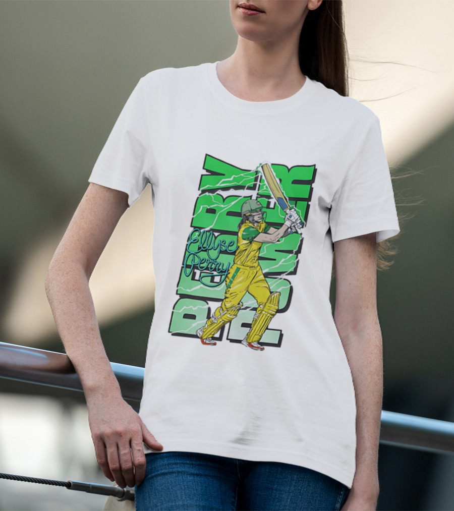 Ellyse Perry Australian Power Cricket Player Australia T-Shirt