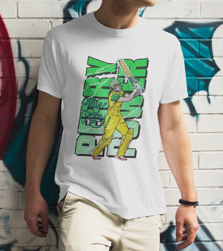 Ellyse Perry Australian Power Cricket Player Australia T-Shirt