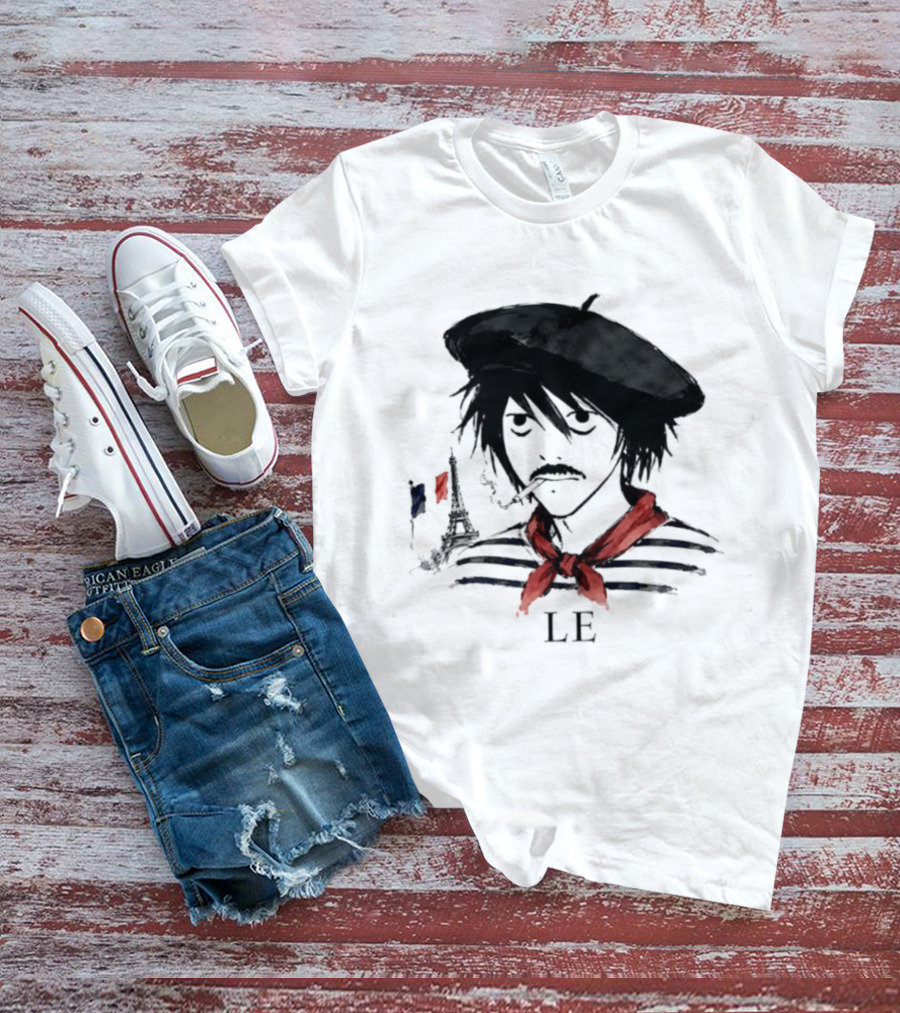 LE D. Note L Death Note Eiffel Tower France T-Shirt