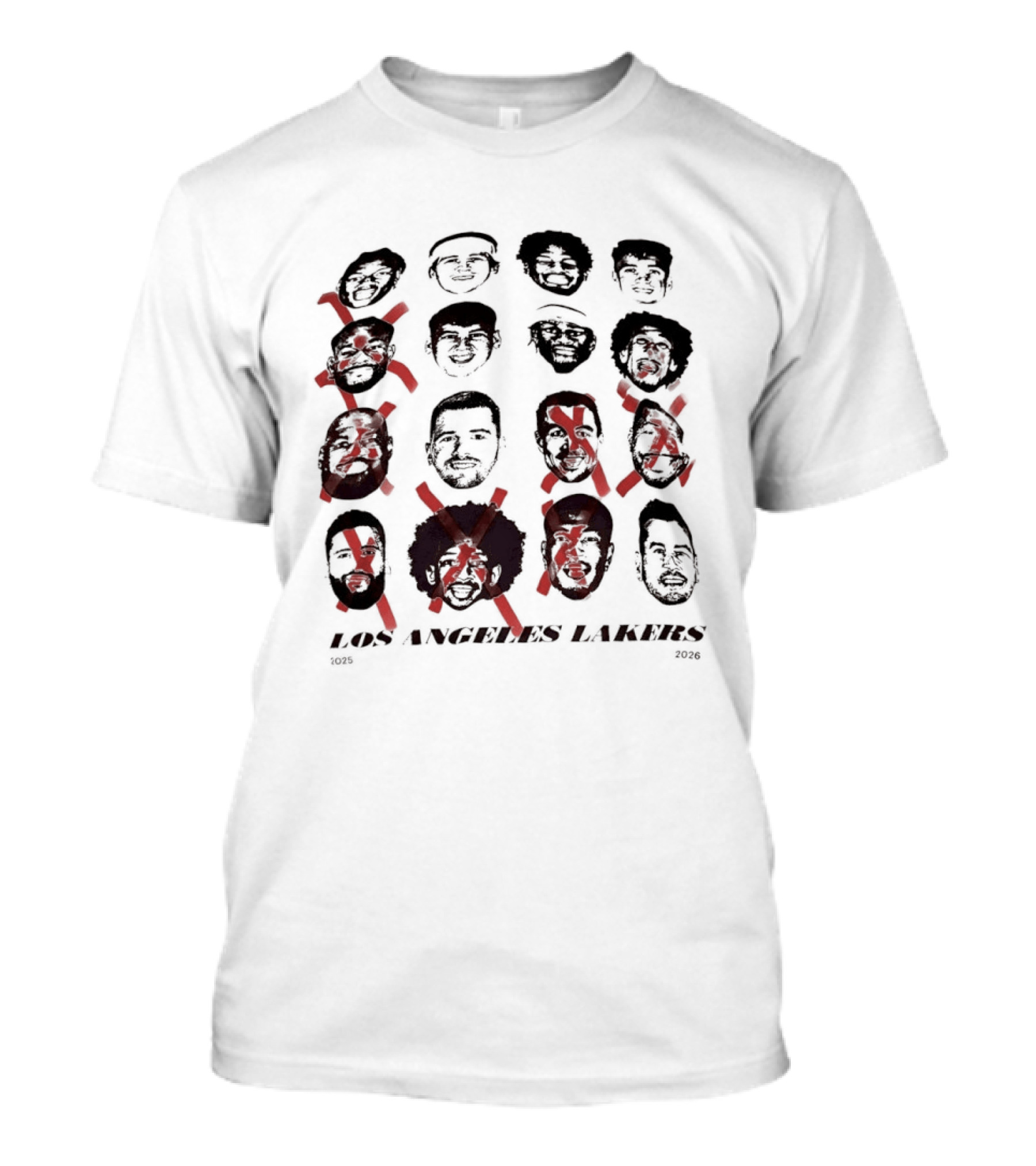 Los Angeles Lakers 2025 2026 Swag Head Basketball T-Shirt