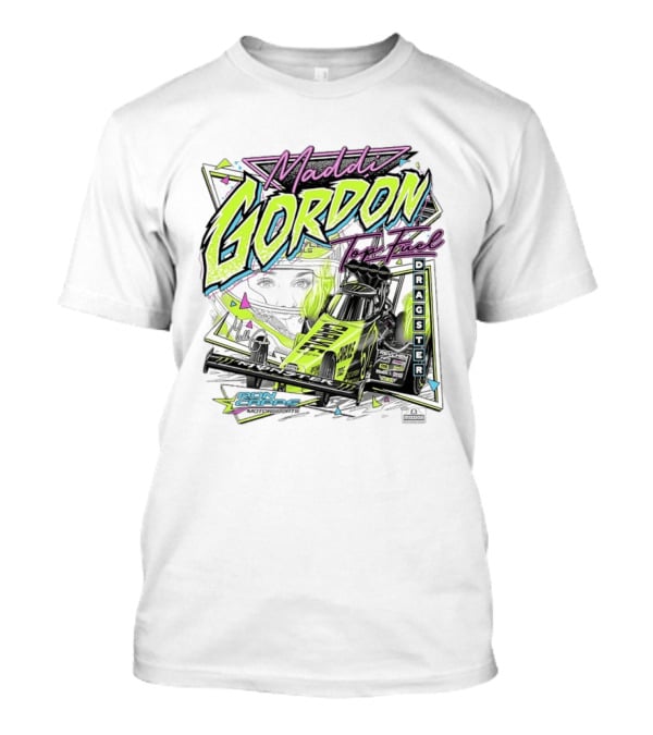 Maddi Gordon Top Fuel Dragster Ron Capps Motorsports Neon T-Shirt