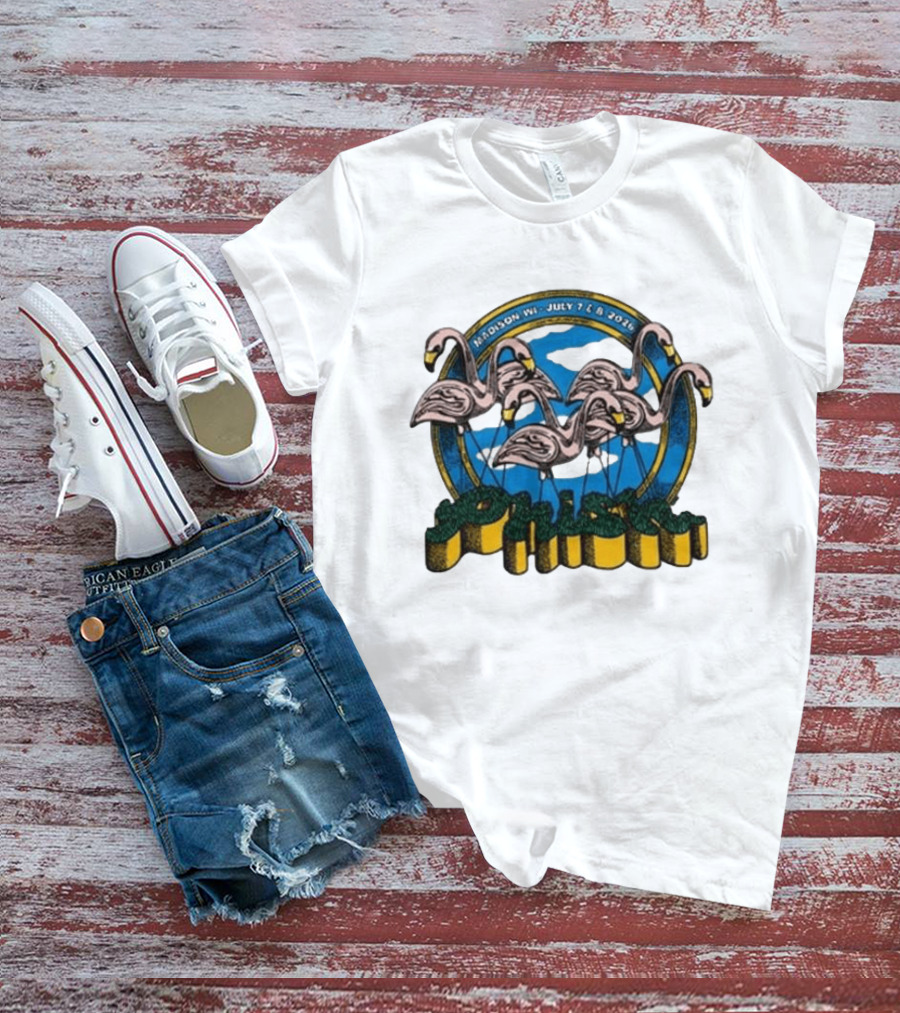 Madison WI July 7 8 2026 Phish Flamingos Event T-Shirt