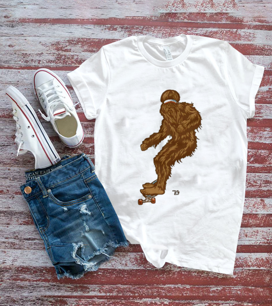 Ames Bros Skater Bigfoot Sasquatch Skateboard Legend T-Shirt