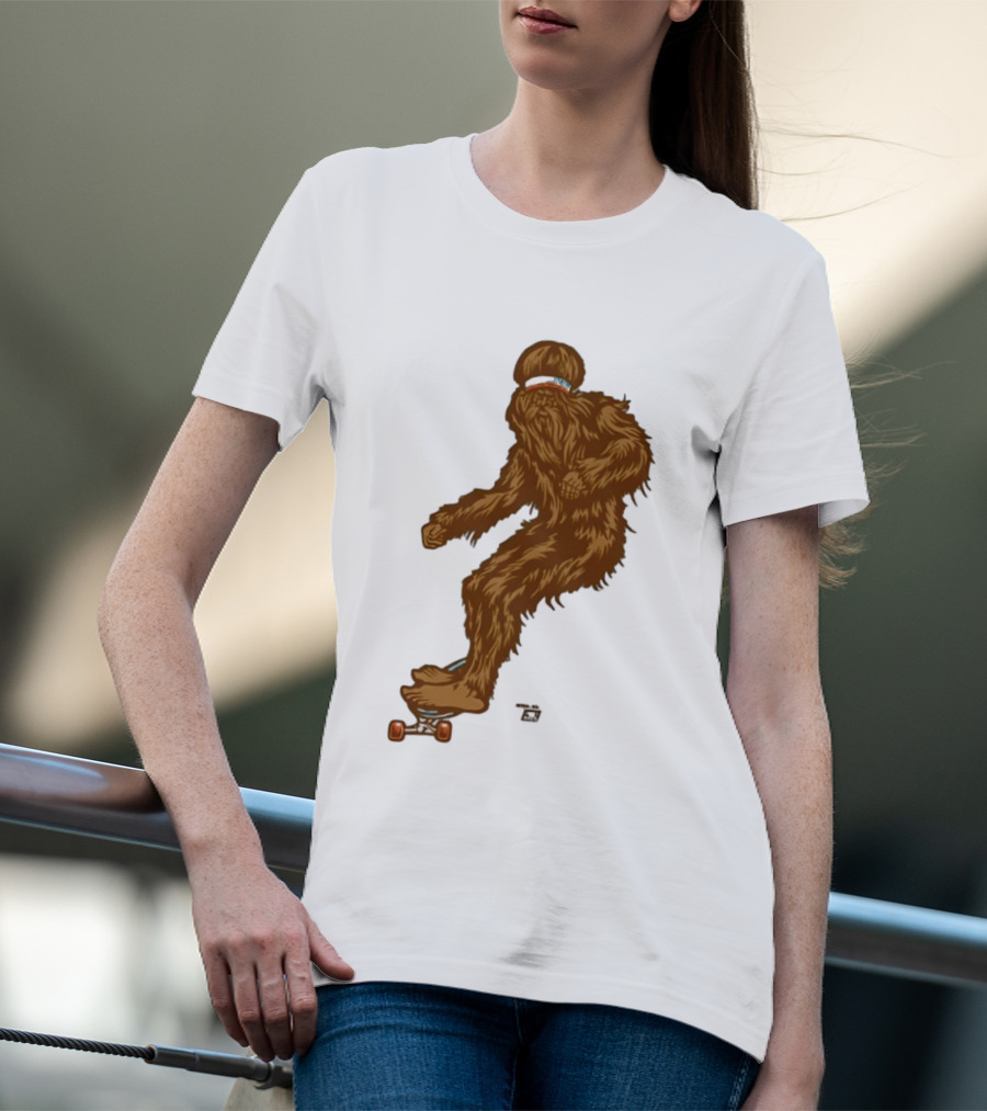 Ames Bros Skater Bigfoot Sasquatch Skateboard Legend T-Shirt