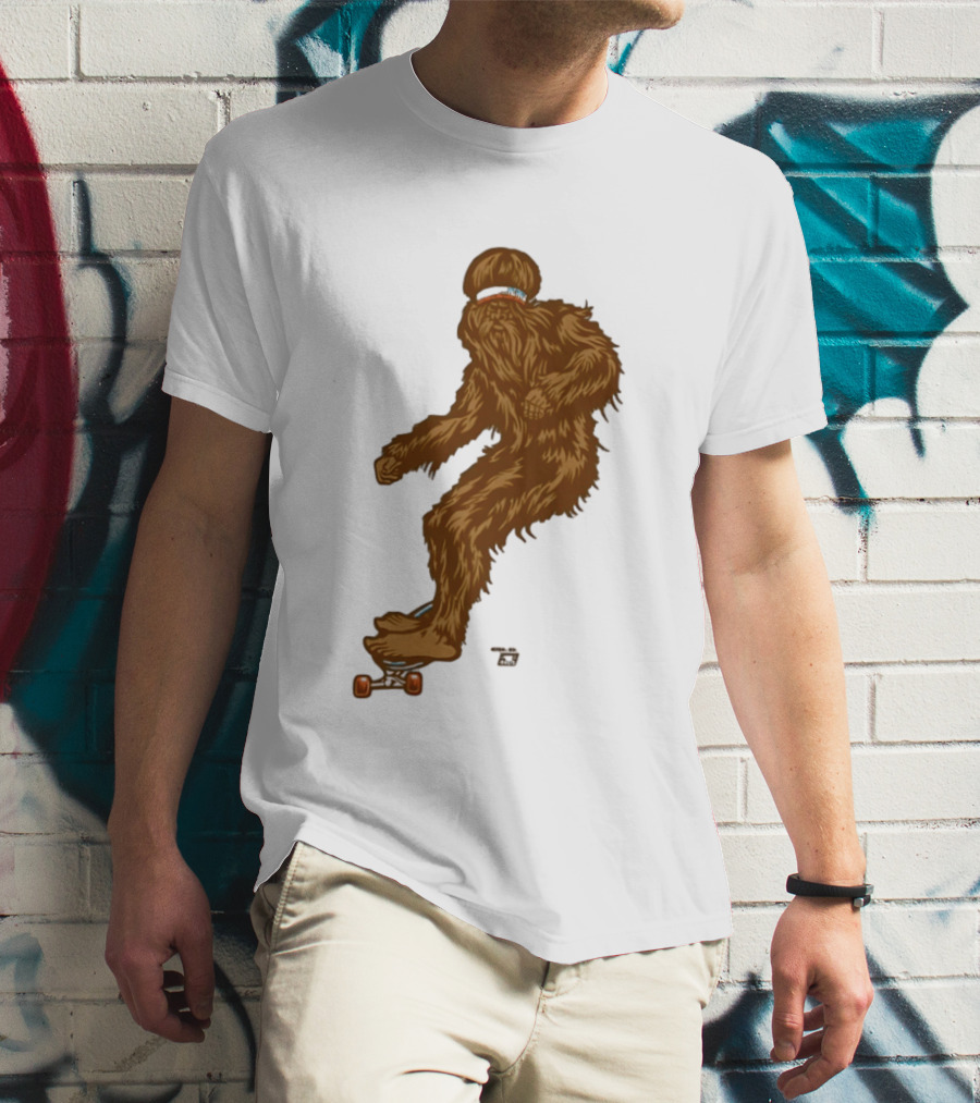 Ames Bros Skater Bigfoot Sasquatch Skateboard Legend T-Shirt