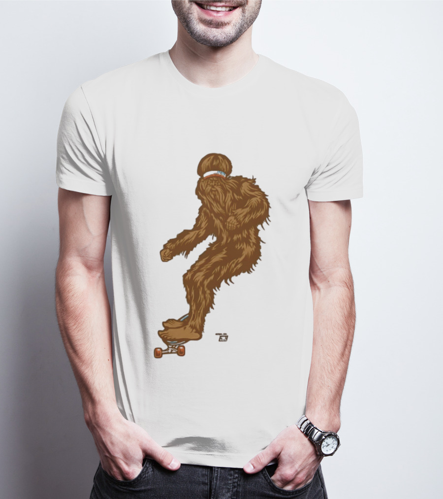 Ames Bros Skater Bigfoot Sasquatch Skateboard Legend T-Shirt