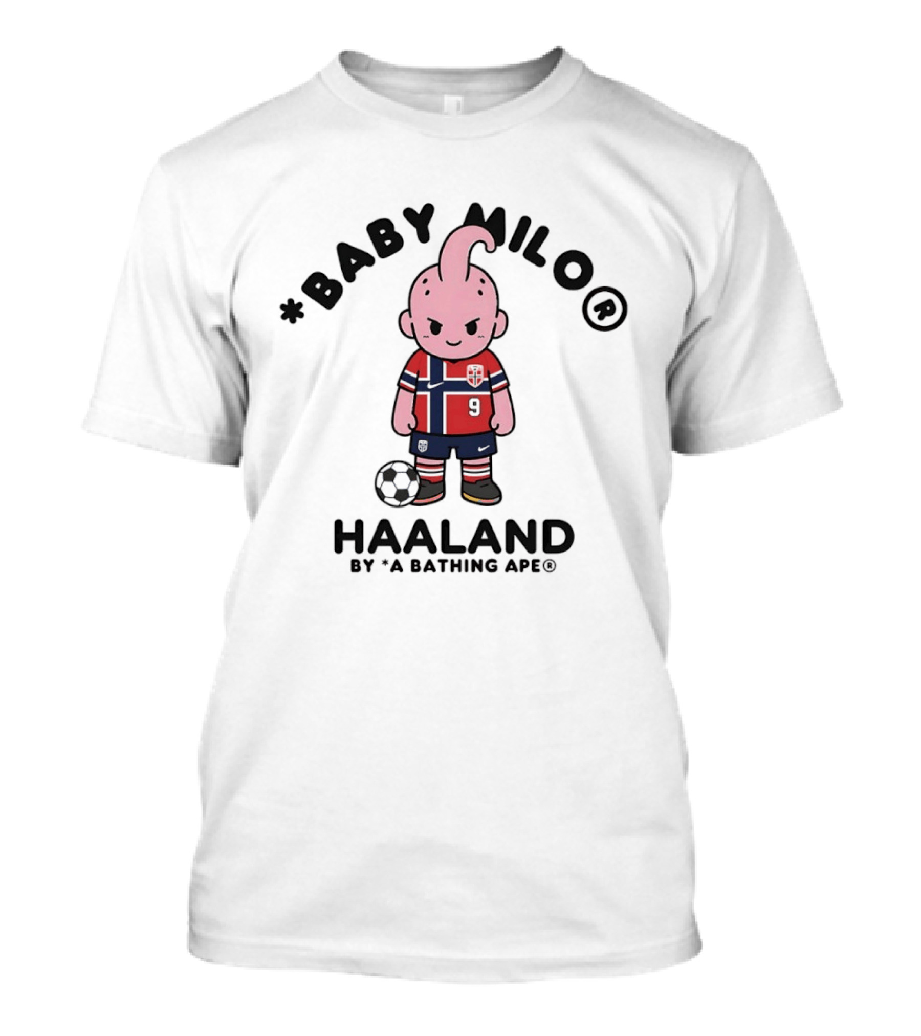 Baby Milo Haaland A Bathing Ape Norway Football T-Shirt