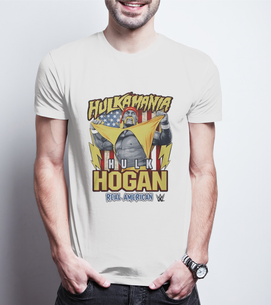Hulkamania Hulk Hogan Real American WWE Legend T-Shirt