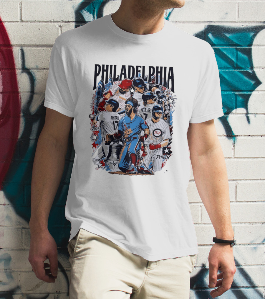 Philadelphia Ohtani Witt Jr 2026 Baseball Montage Philly PCA T-Shirt