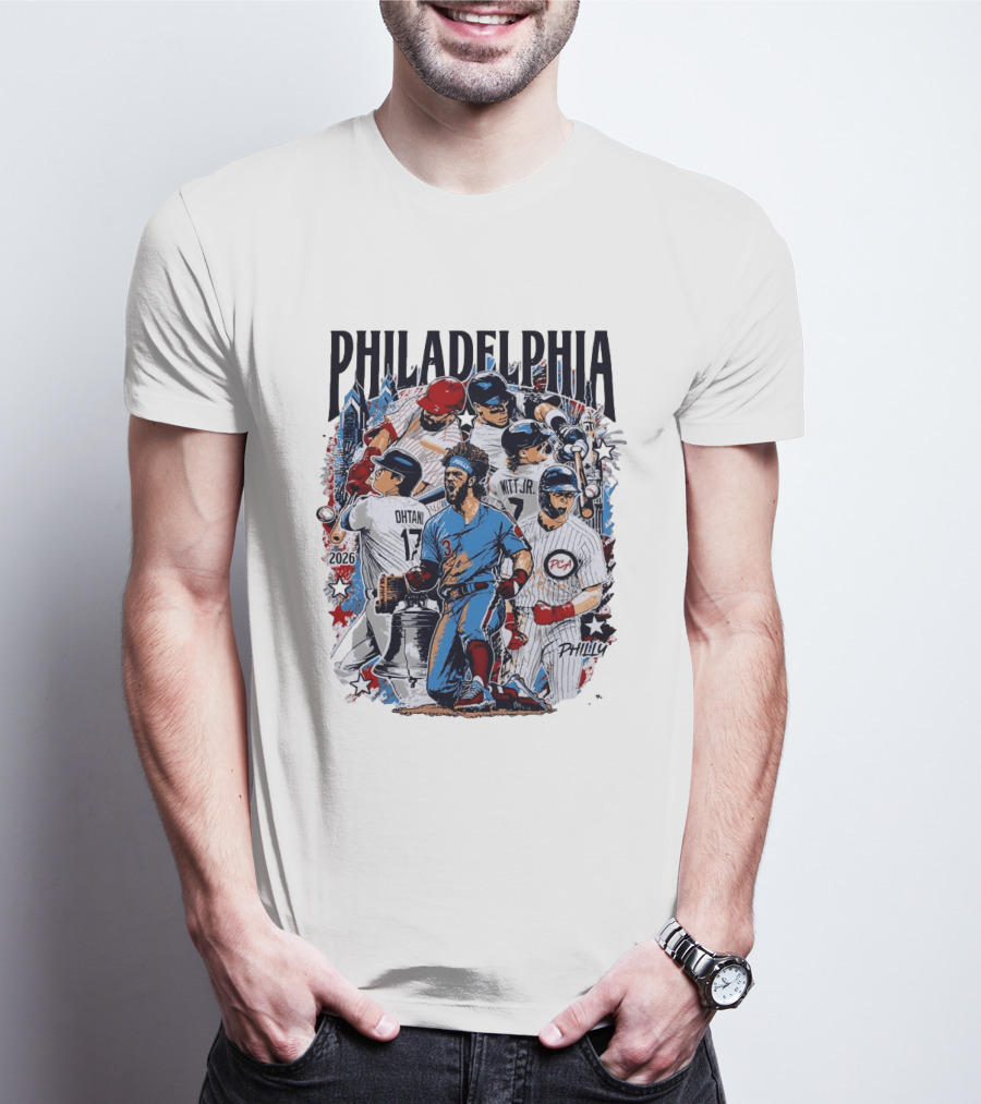 Philadelphia Ohtani Witt Jr 2026 Baseball Montage Philly PCA T-Shirt