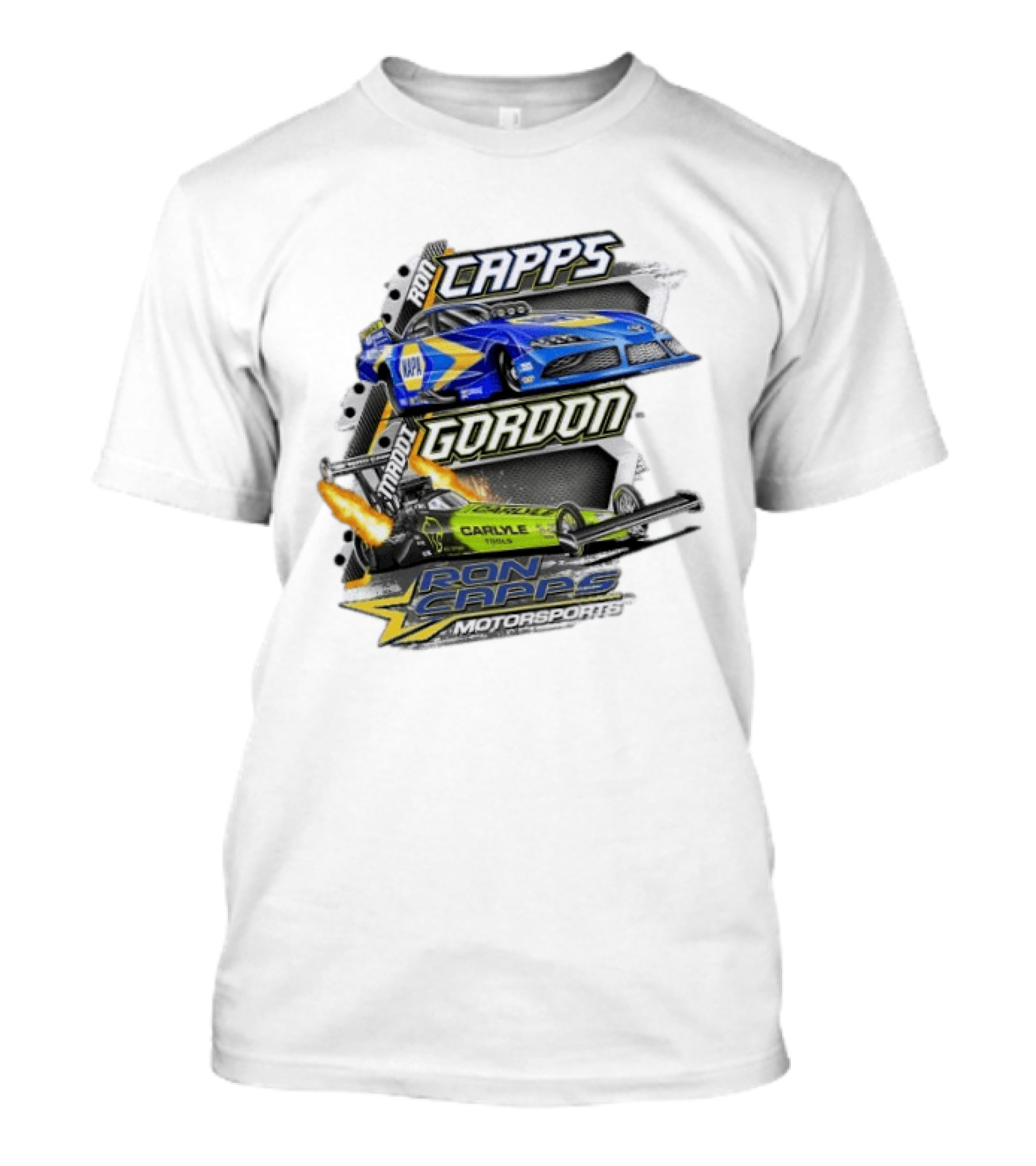 Ron Capps Motorsports Carlyle Tools Drag Racing Gordon Maddi T-Shirt