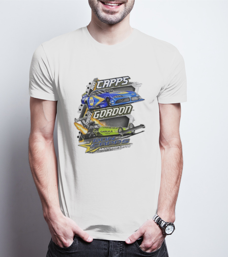 Ron Capps Motorsports Carlyle Tools Drag Racing Gordon Maddi T-Shirt