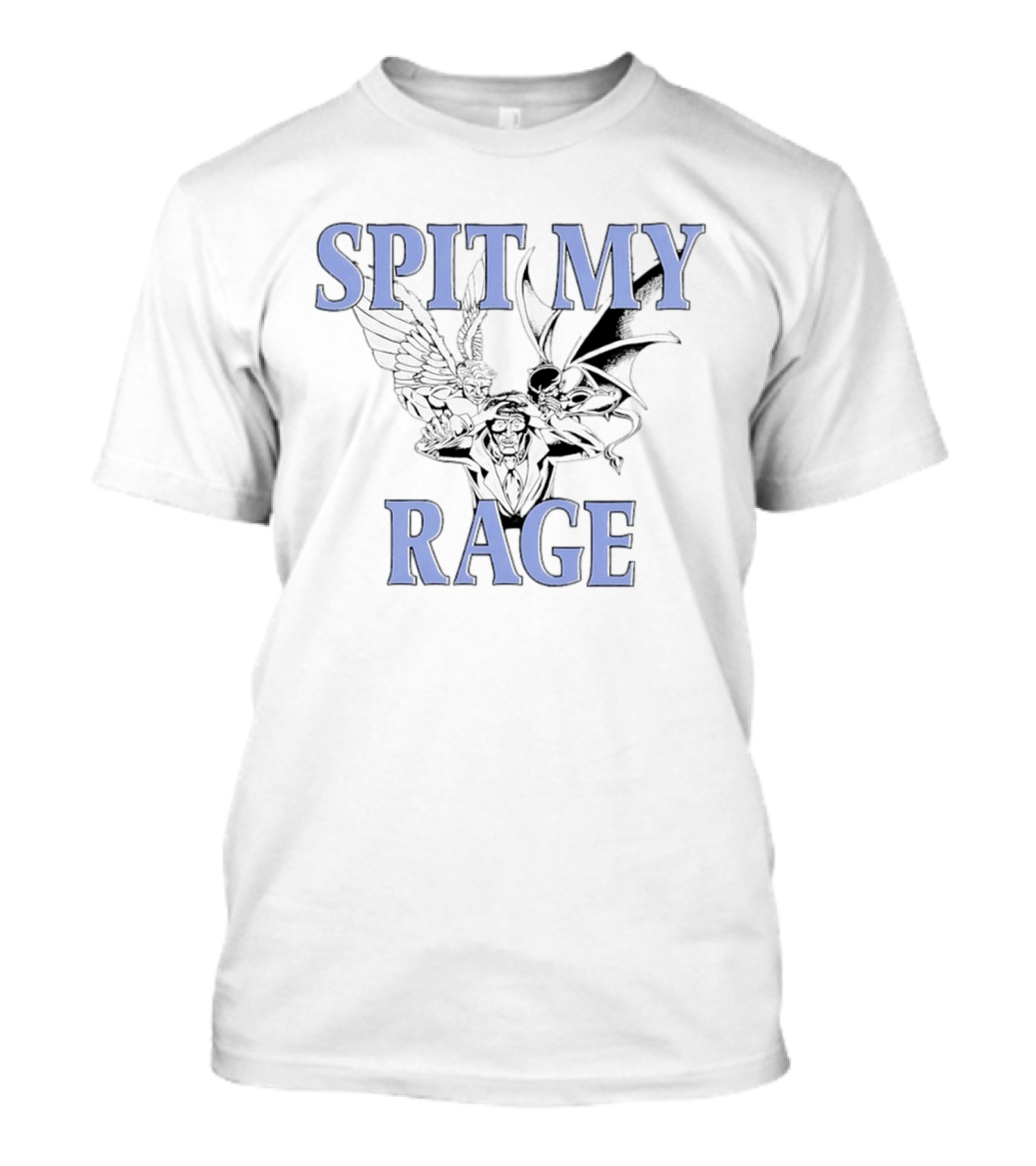 Spit My Rage Angel Devil Inner Conflict T-Shirt