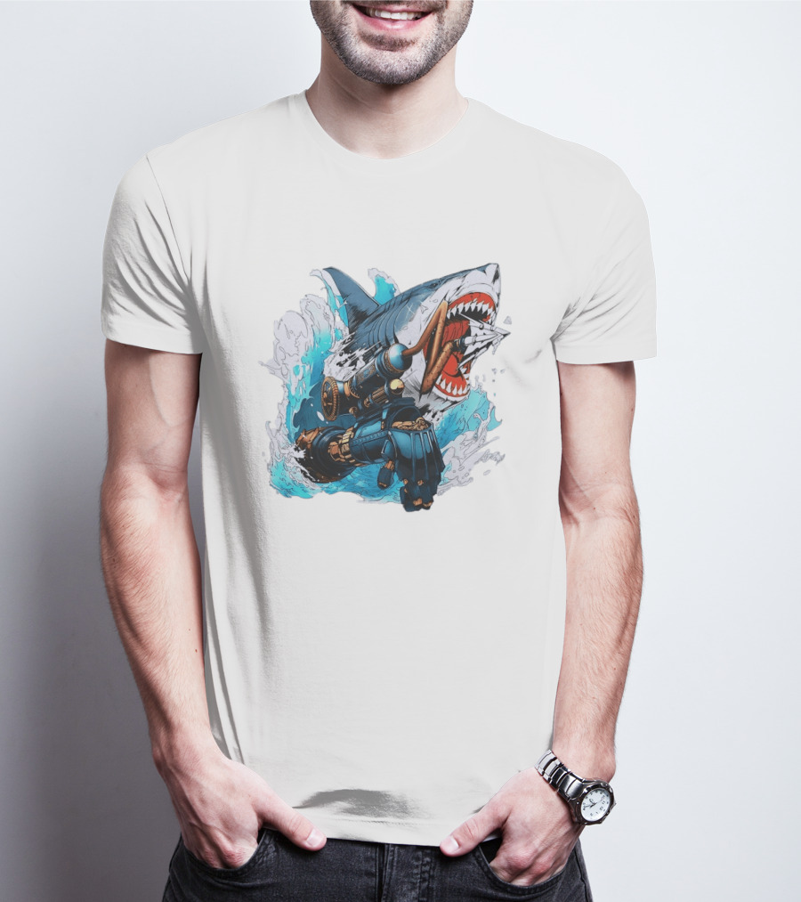 Steampunk Shark Lies Of P Puppet String Adventure Magic T-Shirt