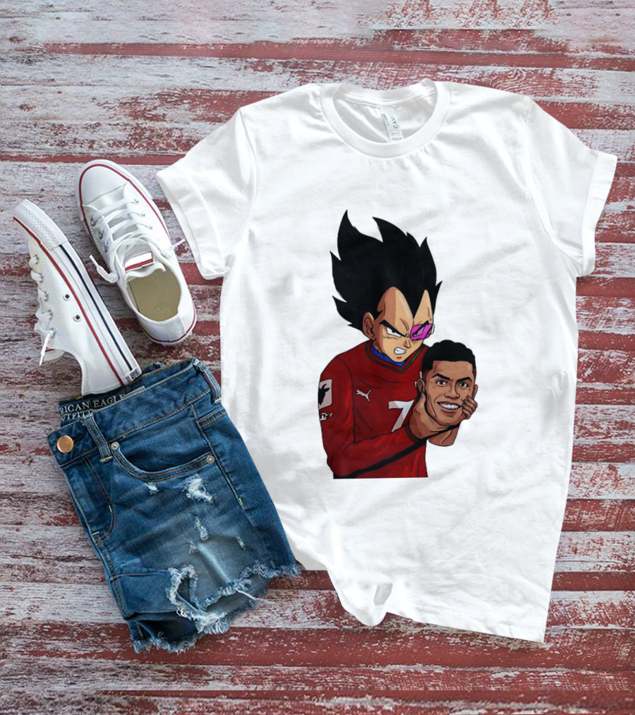 Vegeta Holding Ronaldo Head Puma Jersey Collaboration T-Shirt