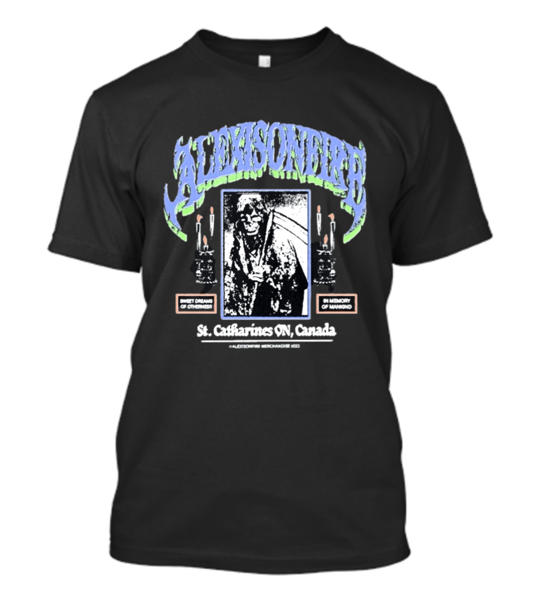 Alexisonfire St Catharines ON Canada Sweet Dreams Of Otherness In Memory Of Mankind Candle T-Shirt