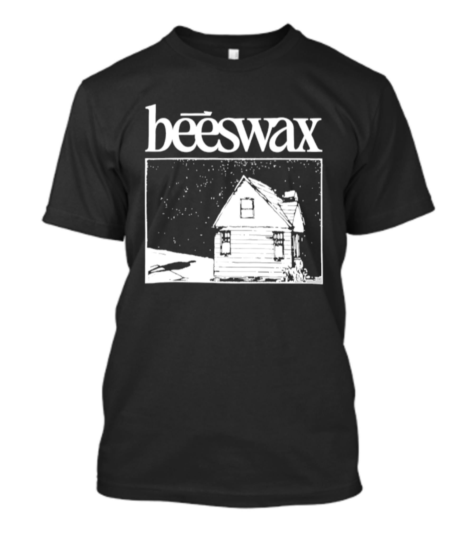 Beeswax City Of Lab Cabin Snow Scene T-Shirt