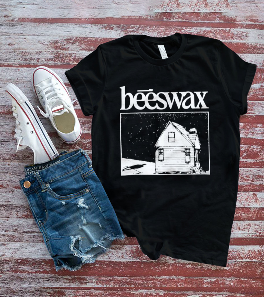 Beeswax City Of Lab Cabin Snow Scene T-Shirt