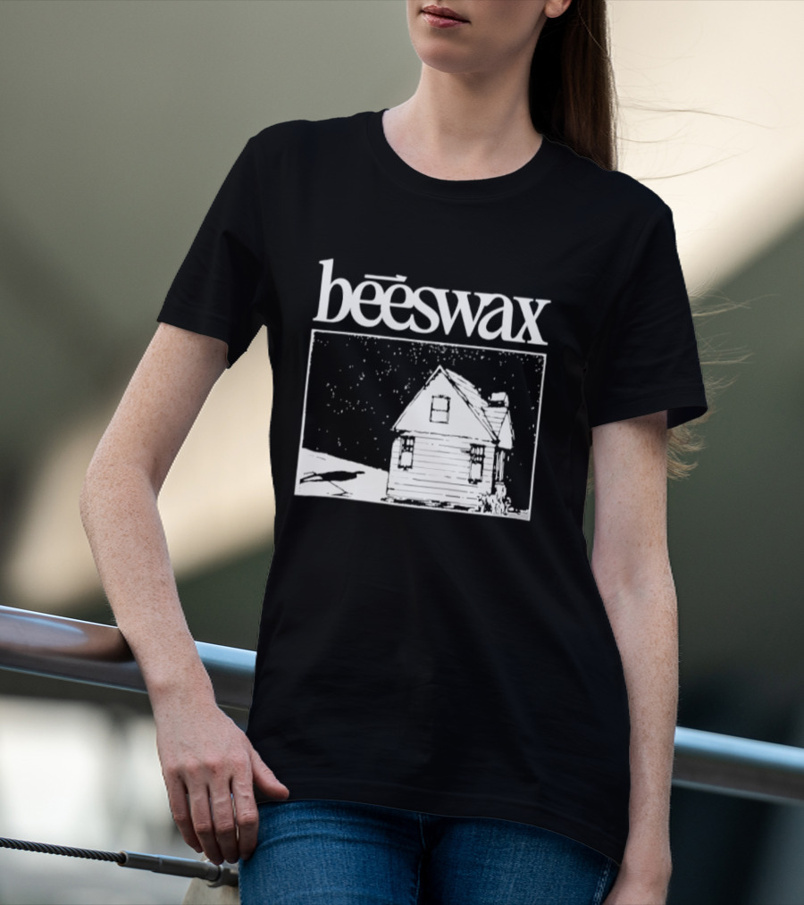 Beeswax City Of Lab Cabin Snow Scene T-Shirt