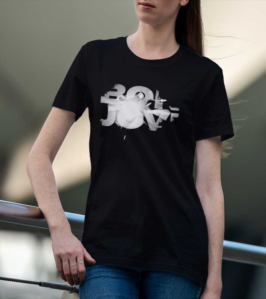 Bon Jovi Bright Light Graphic 80s T-Shirt