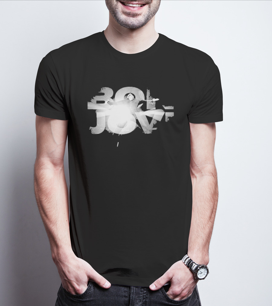 Bon Jovi Bright Light Graphic 80s T-Shirt