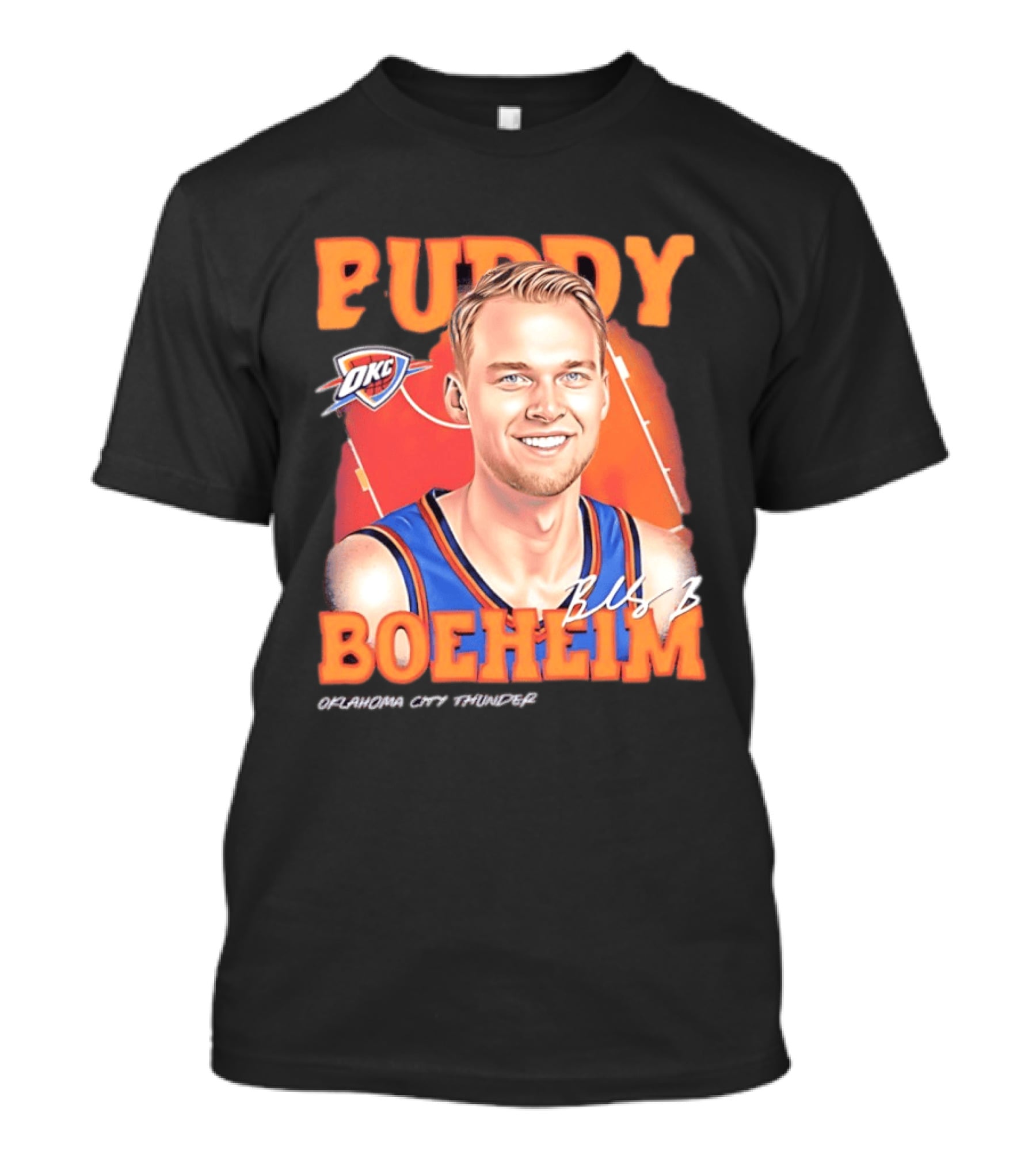 Buddy Boeheim Oklahoma City Thunder OKC Basketball BCS B Airbrush T-Shirt
