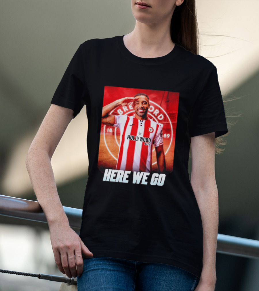 Brentford FC Callum Wilson Here We Go Hollywood Bets T-Shirt