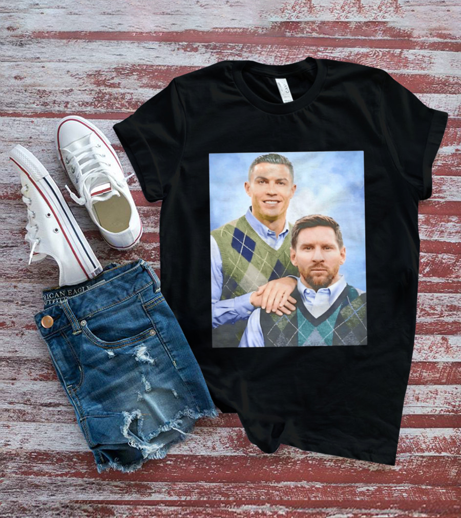 Cristiano Ronaldo Lionel Messi Step Brothers Meme T-Shirt