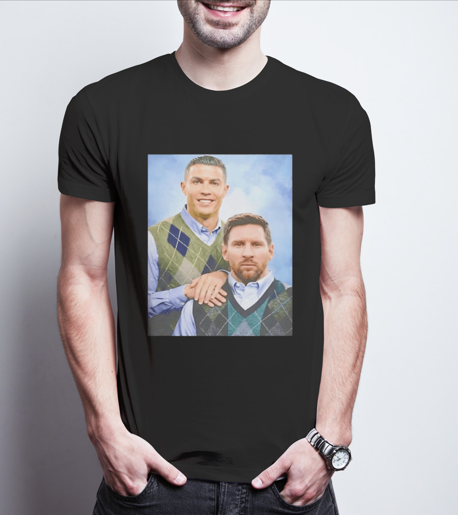 Cristiano Ronaldo Lionel Messi Step Brothers Meme T-Shirt