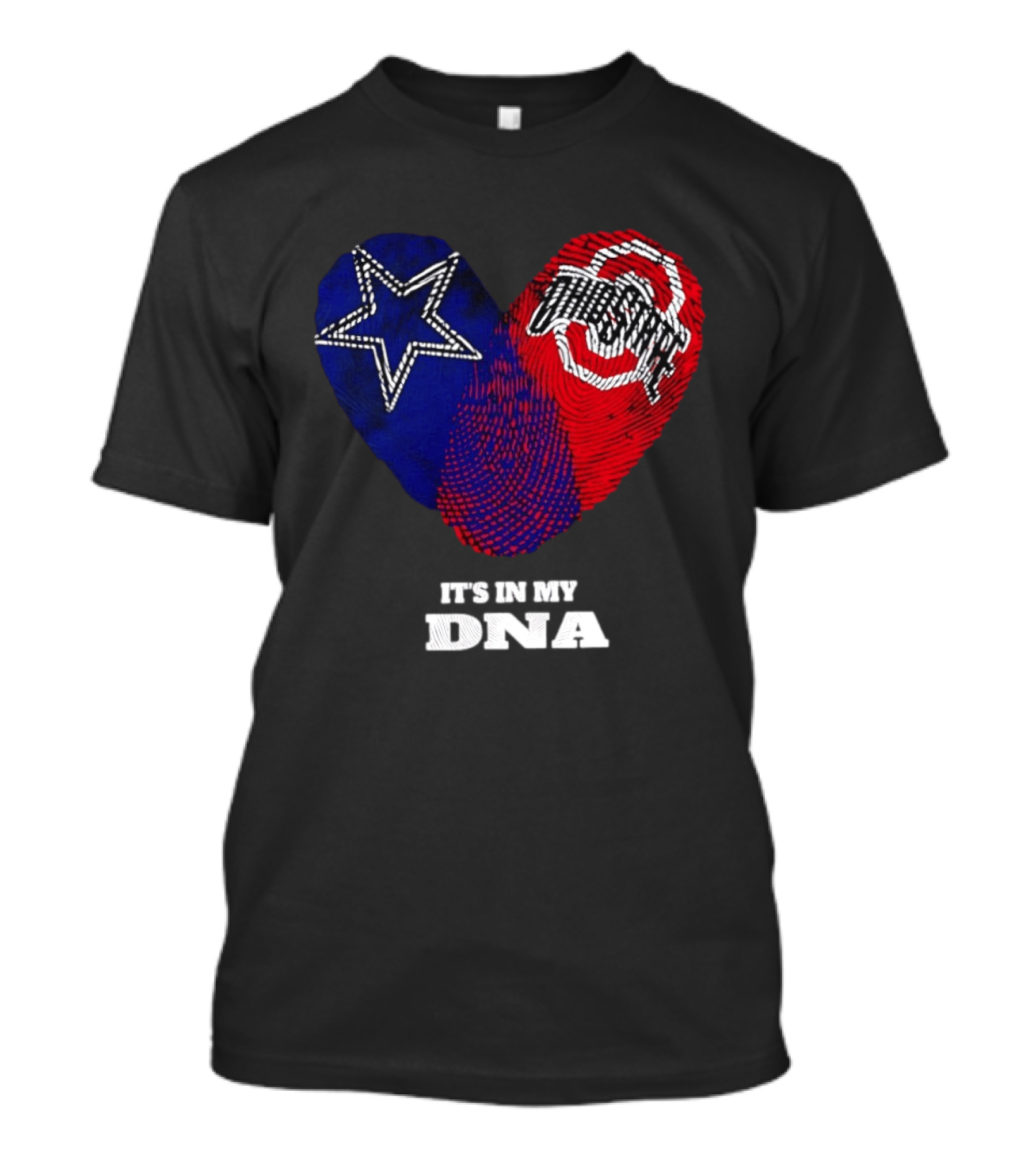 Dallas Cowboys Star And Ohio State Buckeyes Logo It's In My DNA T-Shirt