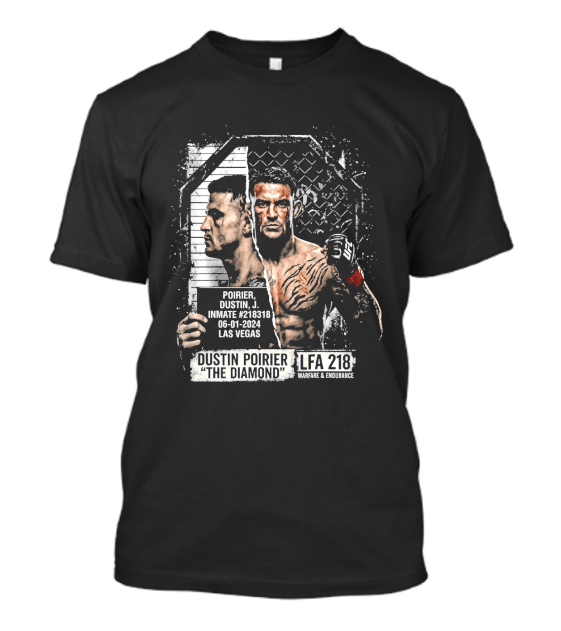Dustin Poirier The Diamond Shot Las Vegas LFA 218 T-Shirt