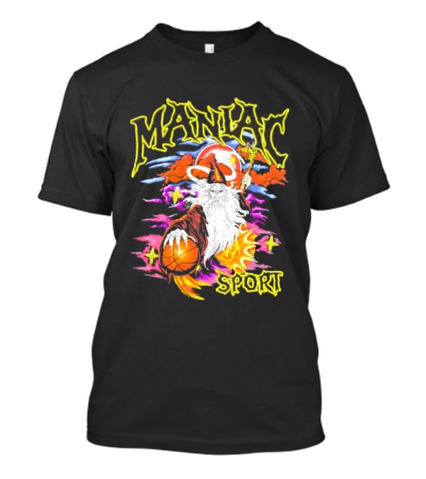 Maniac Sport Wizard Basketball Magic Santa Style Explosion T-Shirt