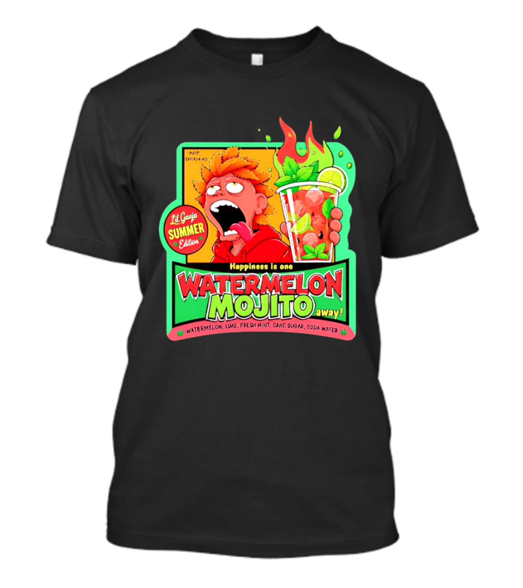Lil Ganja Summer Edition Happiness Is One Watermelon Mojito Away T-Shirt