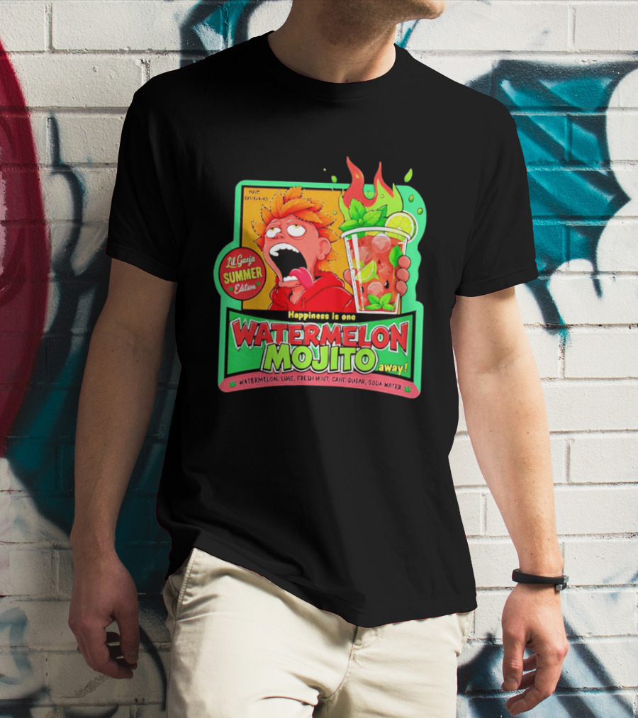 Lil Ganja Summer Edition Happiness Is One Watermelon Mojito Away T-Shirt