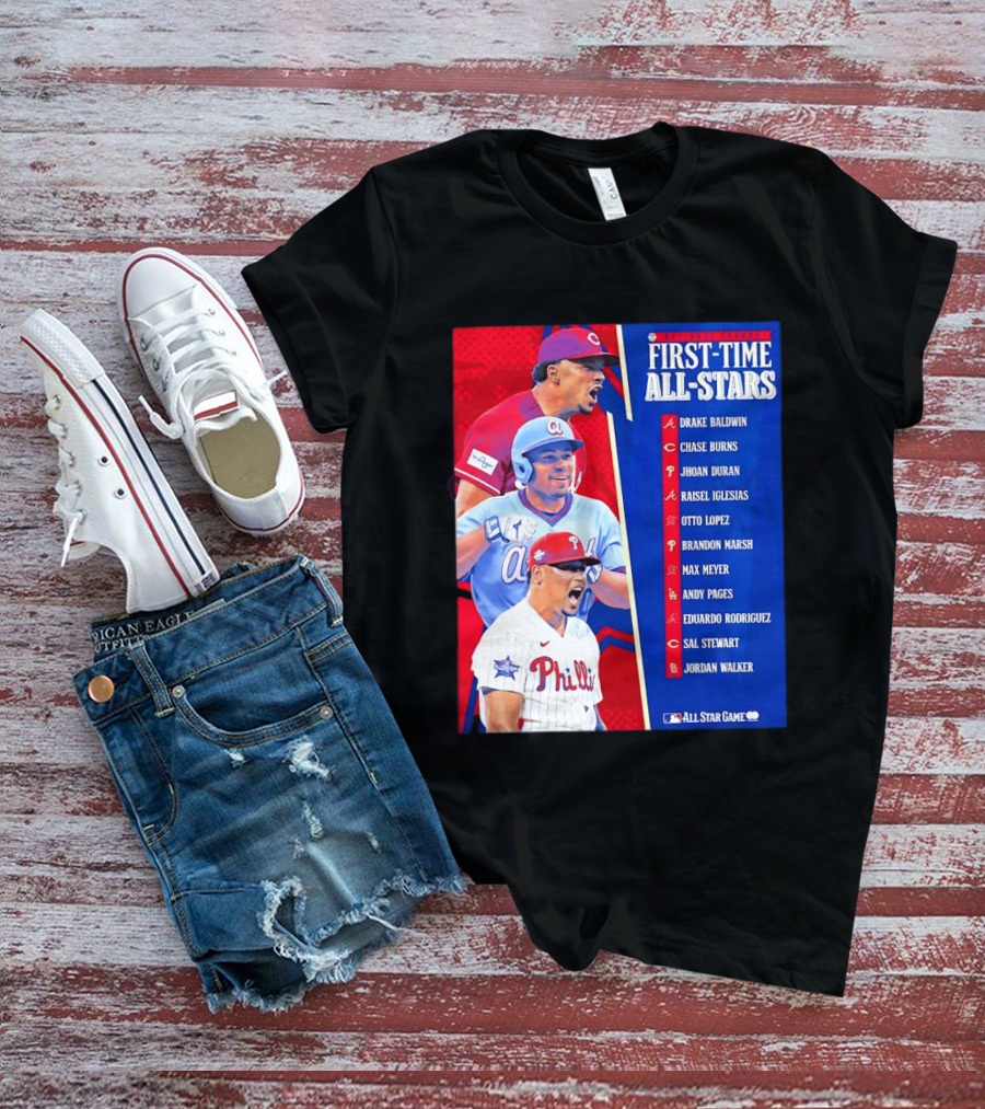 MLB National League First Time All Stars T-Shirt