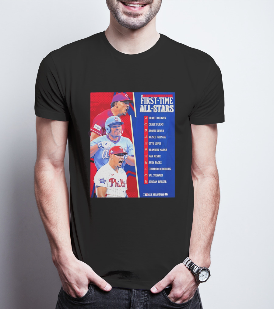 MLB National League First Time All Stars T-Shirt