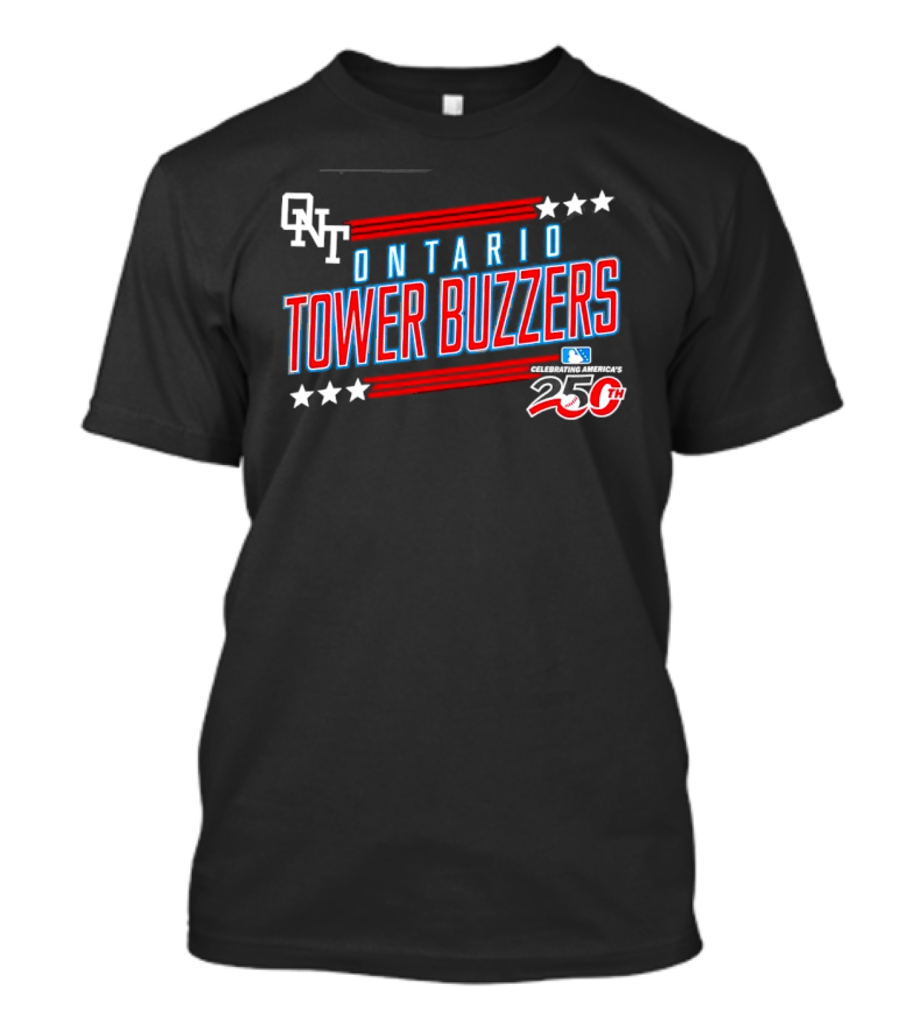 ONT Ontario Tower Buzzers 250th Anniversary MLB Celebration T-Shirt
