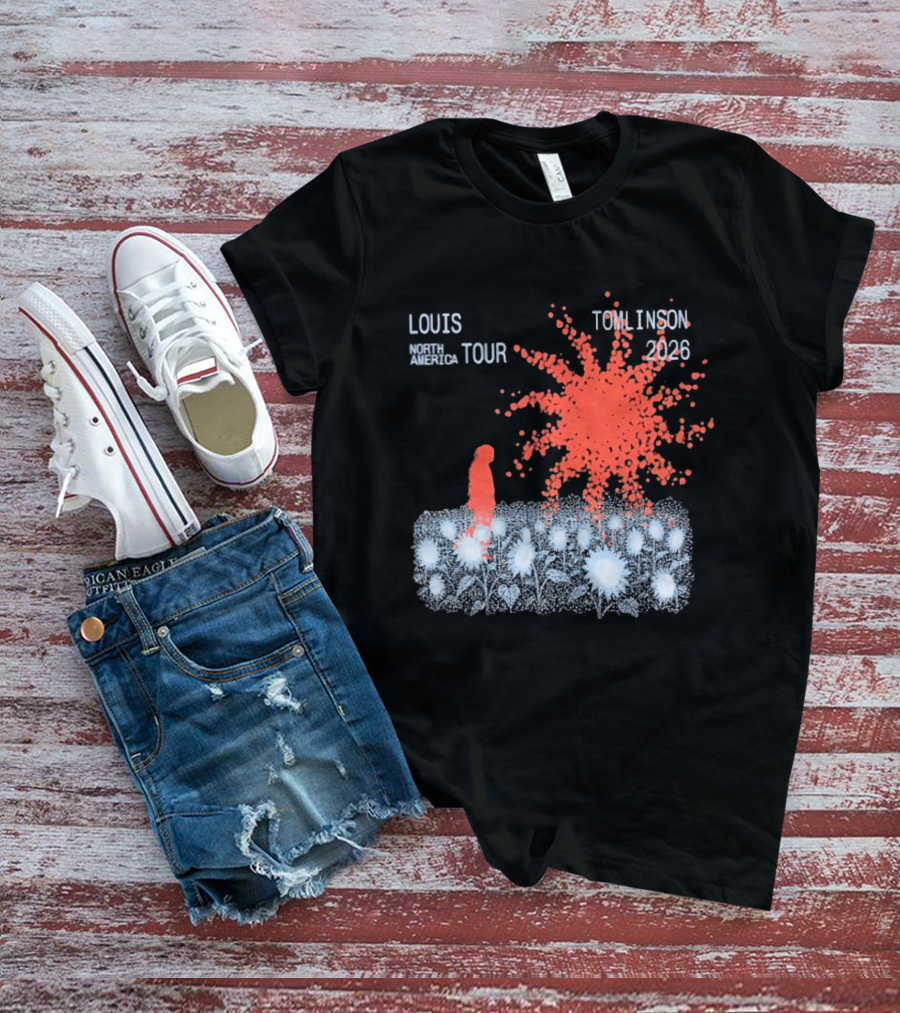 Louis Tomlinson North America Tour 2026 Sunflower Field Explosion T-Shirt