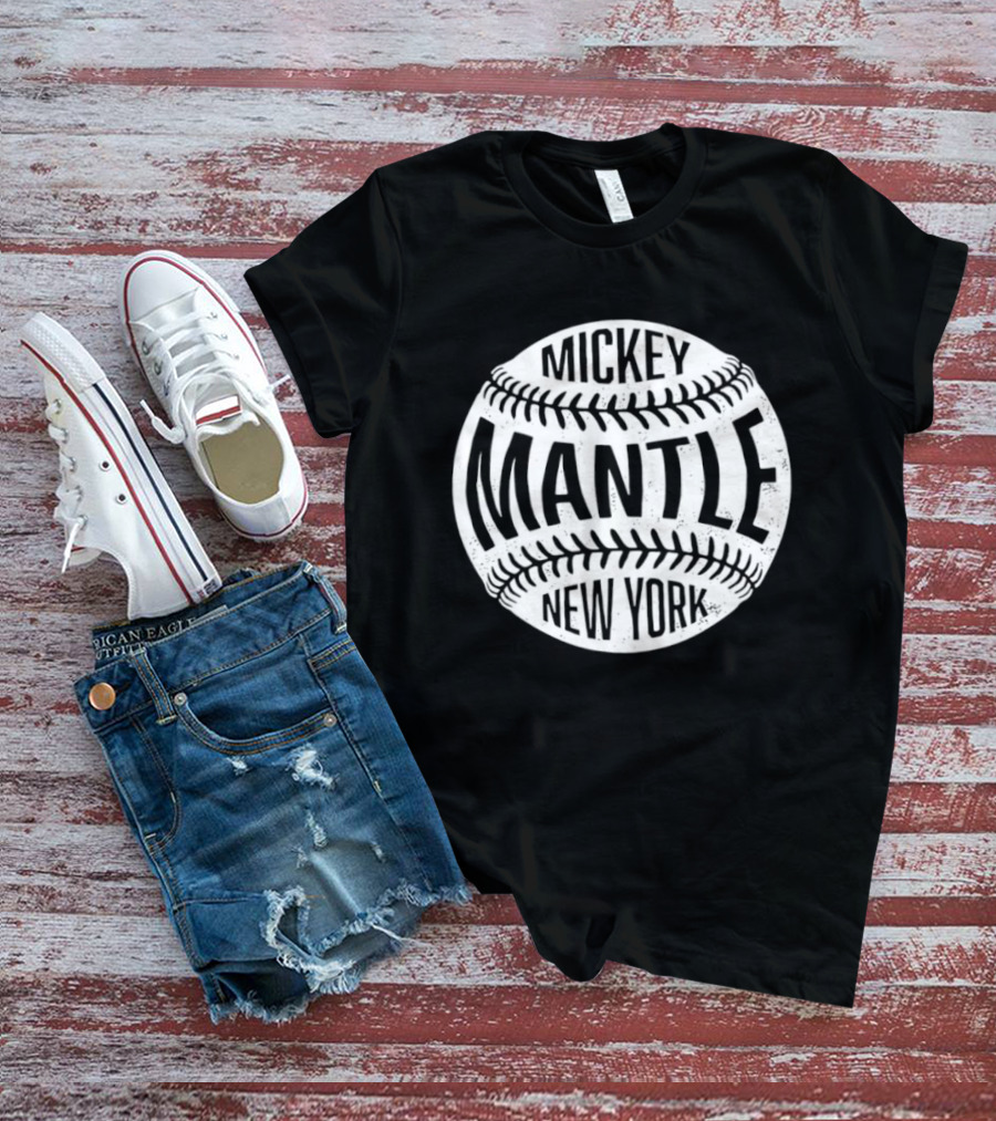 Mickey Mantle New York Baseball T-Shirt