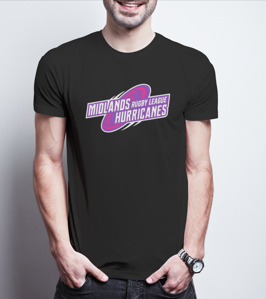 Midlands Rugby League Hurricanes Sports Team T-Shirt