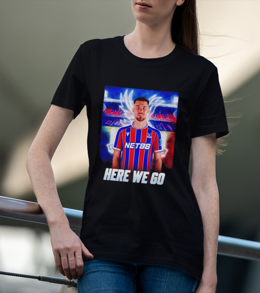Oscar Mingueza NET88 Crystal Palace Here We Go T-Shirt