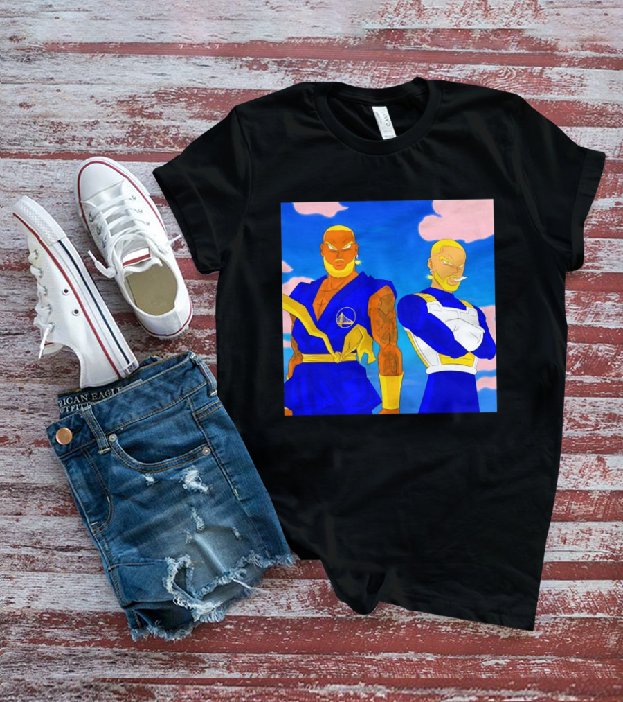 LeBron James Stephen Curry Golden State Warriors Anime Dragon Ball T-Shirt