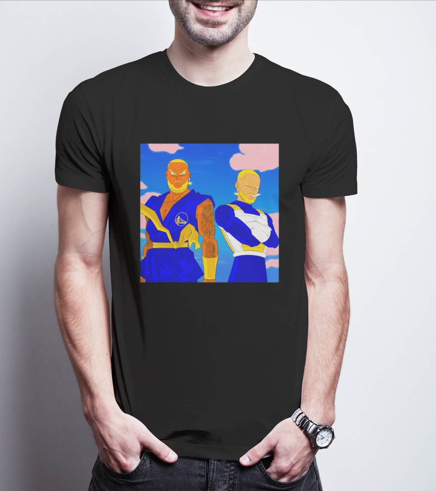 LeBron James Stephen Curry Golden State Warriors Anime Dragon Ball T-Shirt