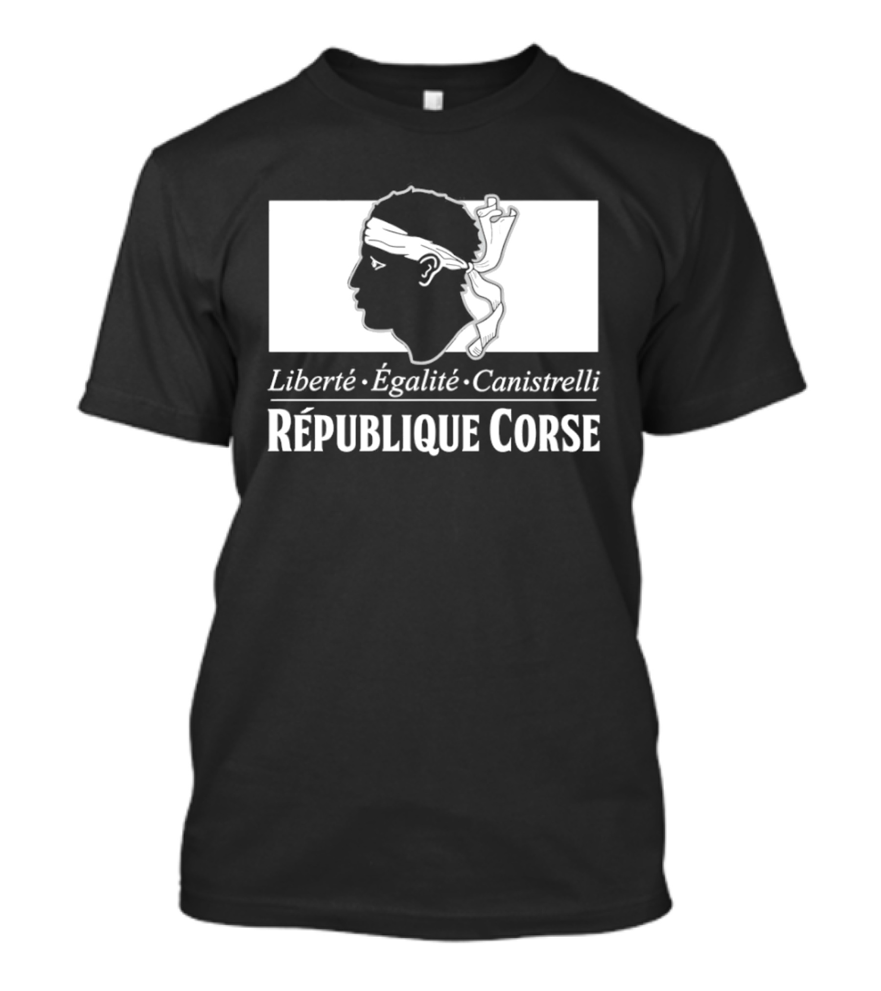 République Corse Liberté Égalité Canistrelli Banner T-Shirt