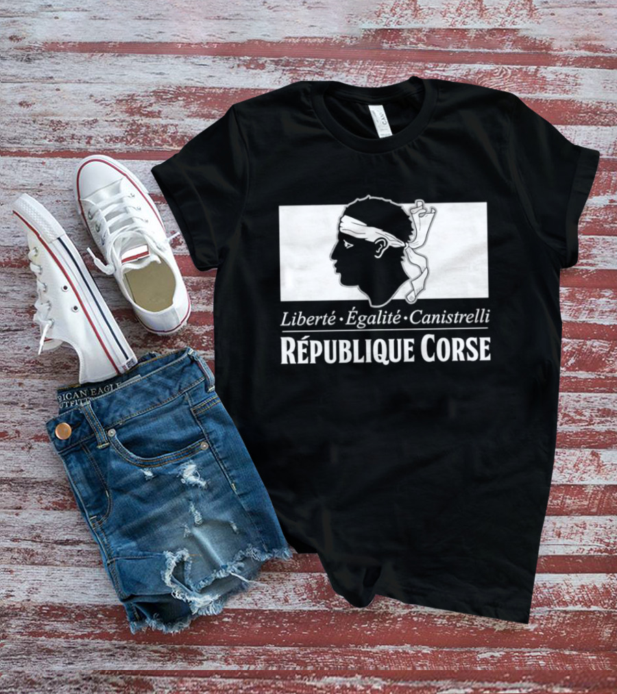 République Corse Liberté Égalité Canistrelli Banner T-Shirt
