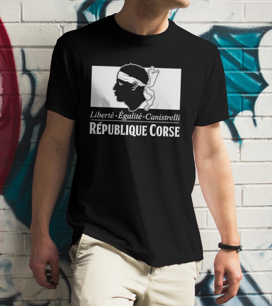 République Corse Liberté Égalité Canistrelli Banner T-Shirt