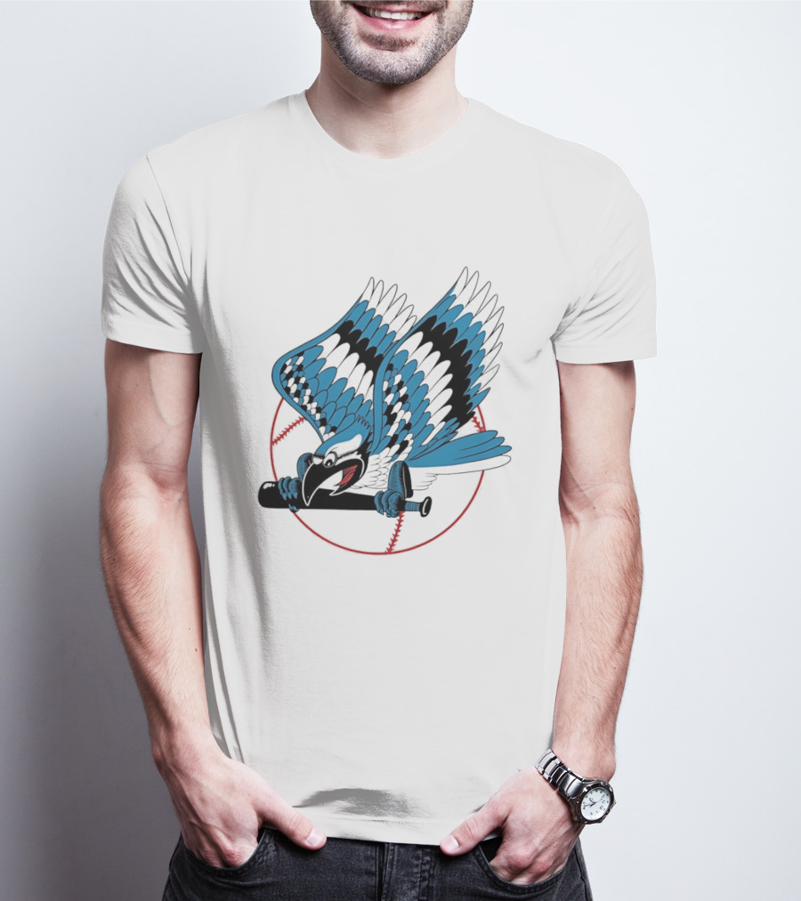 Toronto Blue Jays Flying Logo Majestic MLB Baseball Sportswear T-Shirt
