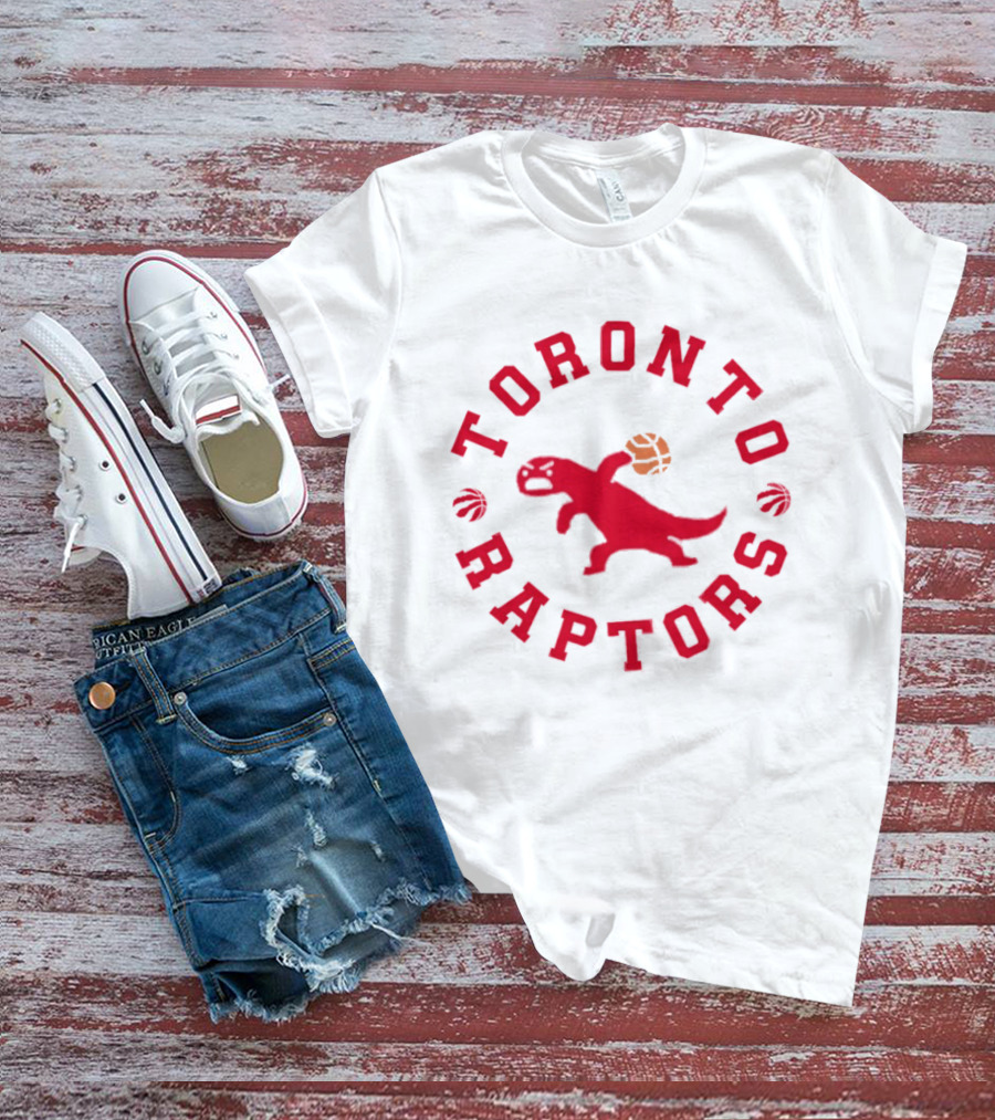 Toronto Raptors Basketball NBA Dinosaur Red T-Shirt