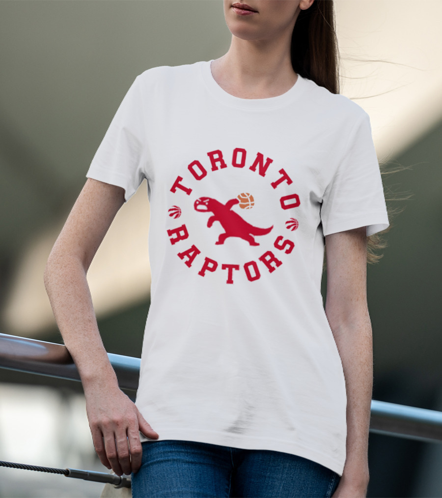 Toronto Raptors Basketball NBA Dinosaur Red T-Shirt